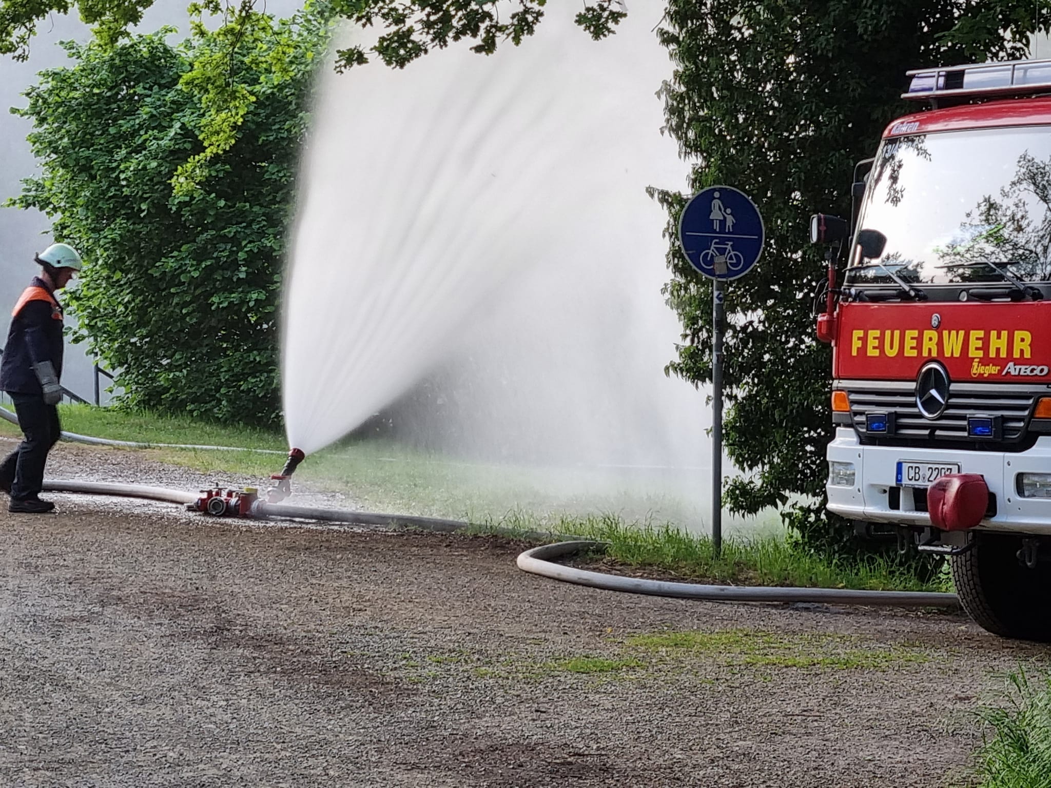 Wasserversorgung über Lange Wegstrecken – Feuerwehr Branitz